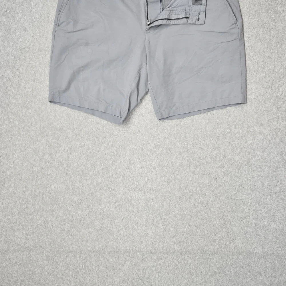 Under Armour Men Activewear Shorts 38 Gray Nylon Polyester Chino Heatgear READ